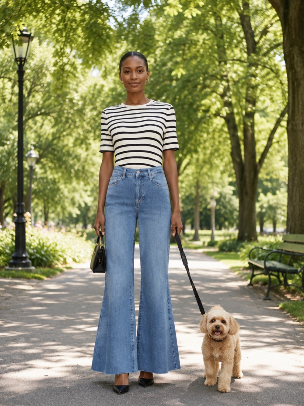 FRAME Le Palazzo Crop high-waisted jeans